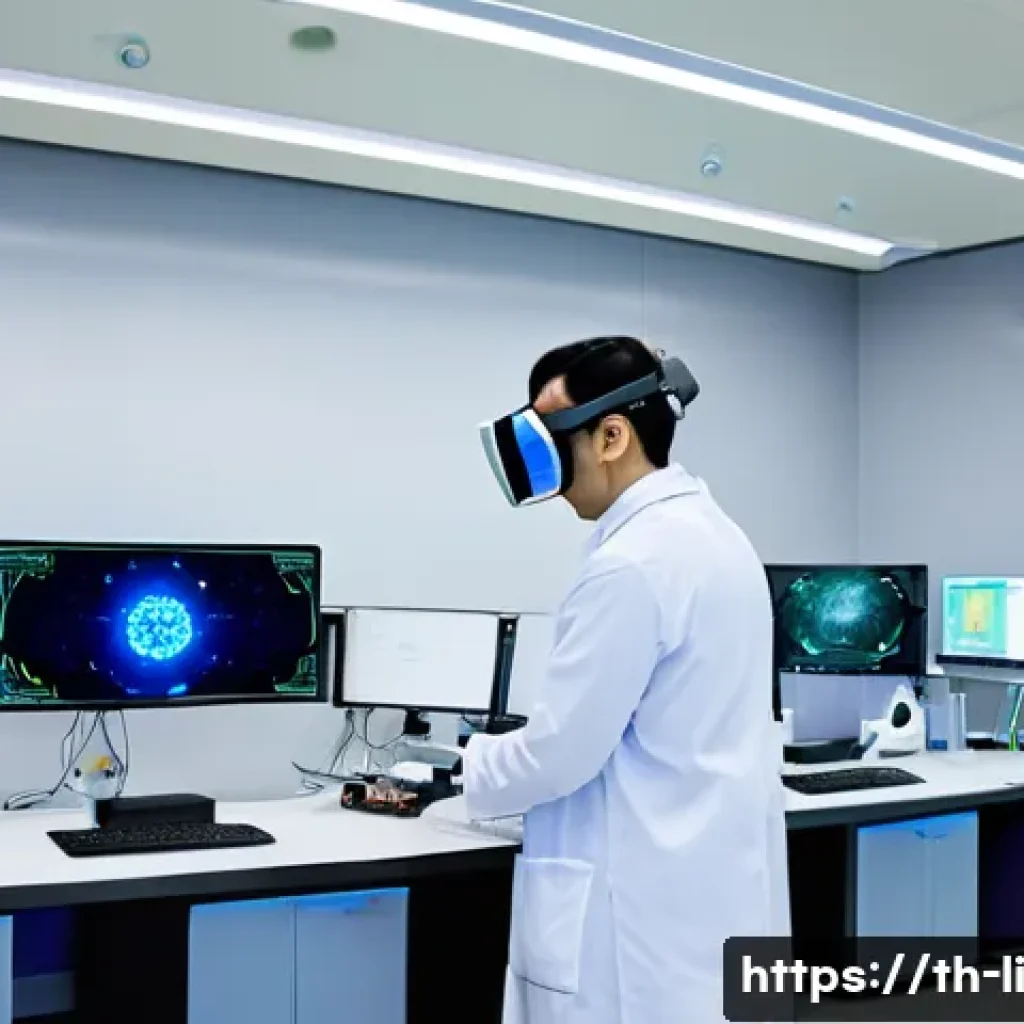 융합 연구의 글로벌 동향 - A modern collaborative research laboratory in Thailand, featuring diverse scientists and engineers f...