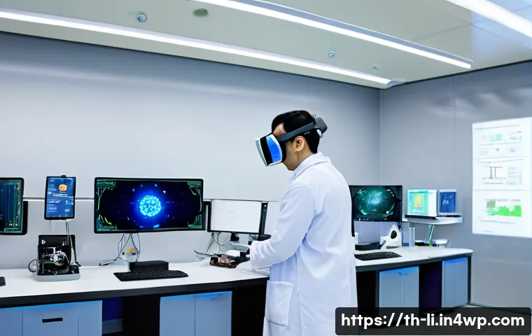 융합 연구의 글로벌 동향 - A modern collaborative research laboratory in Thailand, featuring diverse scientists and engineers f...