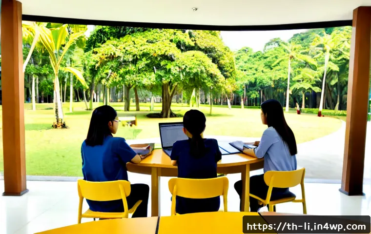 Home 17 융합 연구 방법론의 교육 커리큘럼 - Photorealistic Thai university classroom for interdisciplinary research methodology education, diver...