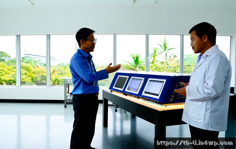 Home 17 융합 연구의 국제 협력 사례 - Photorealistic international fusion research collaboration in a modern Bangkok university laboratory...